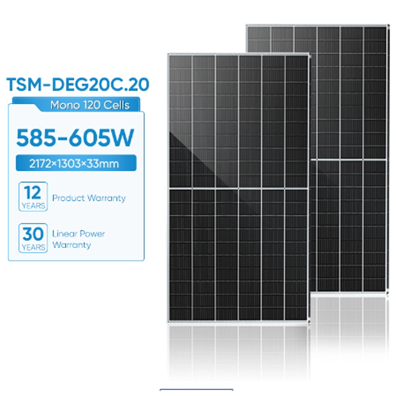 Bifacial Dual Glass Monocrystalline Modules585-605