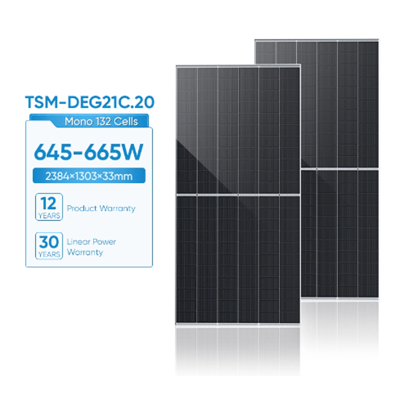 Bifacial Dual Glass Monocrystalline Modules645-665